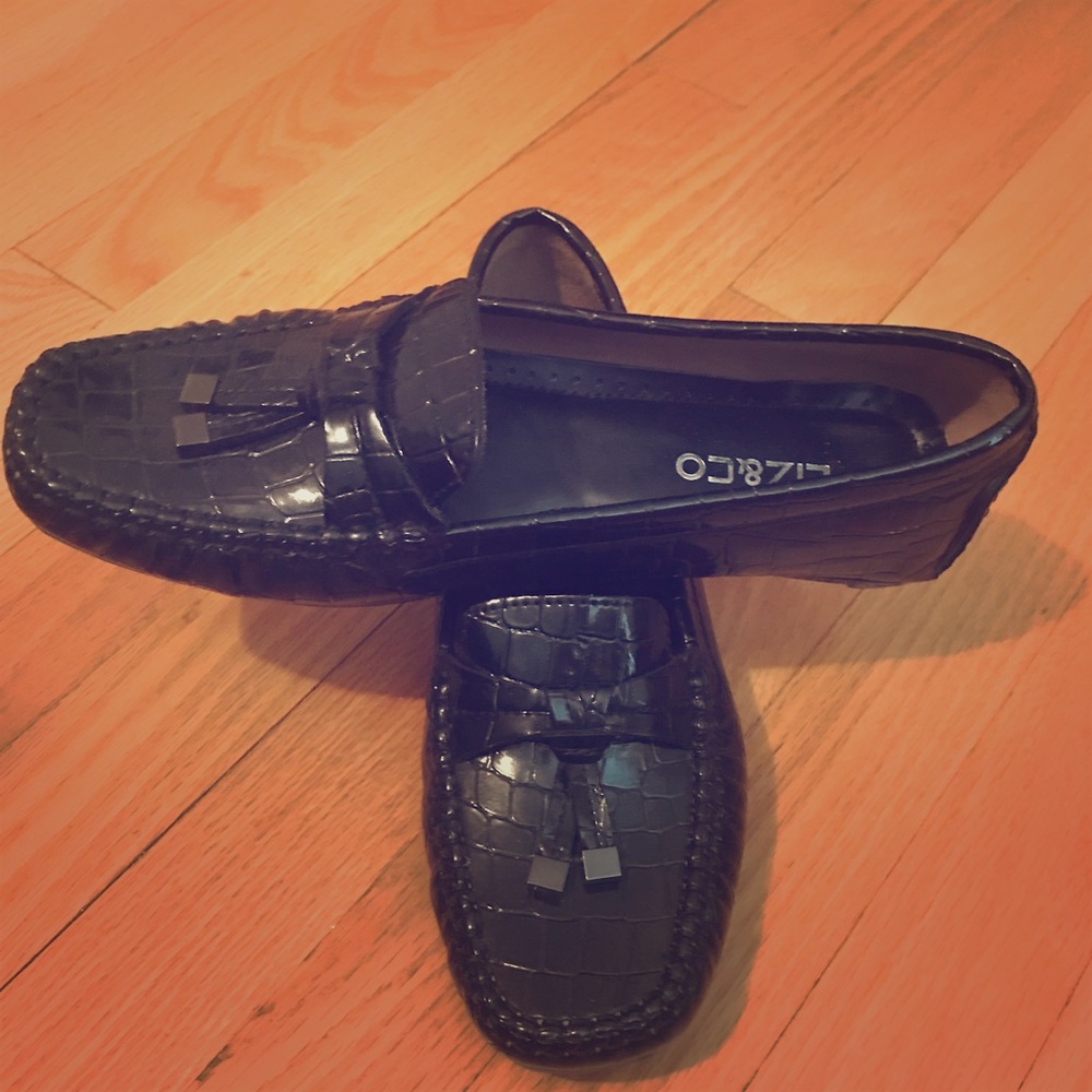 Black dress flats